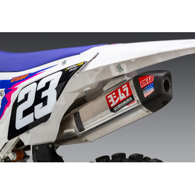 YZ250F 2024 YOSHIMURA RS-12 STAINLESS FULL EXHAUST, W/ ALUMINUM MUFFLER