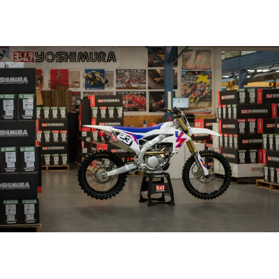 YZ250F 2024 YOSHIMURA RS-12 STAINLESS FULL EXHAUST, W/ ALUMINUM MUFFLER