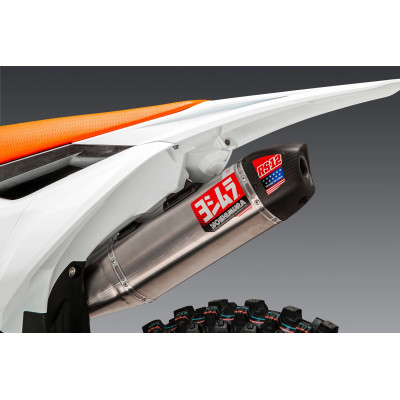 KTM 250/350SX-F / HUSQVARNA FC250/350 23-24 YOSHIMURA RS-12 TITANIUM FULL EXHAUST, W/ TITANIUM MUFFLER