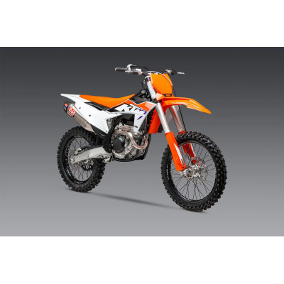 KTM 250/350SX-F / HUSQVARNA FC250/350 23-24 YOSHIMURA RS-12 TITANIUM FULL EXHAUST, W/ TITANIUM MUFFLER