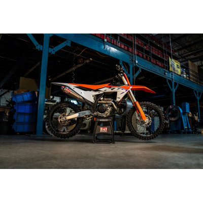 KTM 250/350SX-F / HUSQVARNA FC250/350 23-24 YOSHIMURA RS-12 TITANIUM FULL EXHAUST, W/ TITANIUM MUFFLER