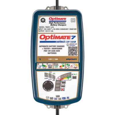 Caricabatterie TecMate Optimate 7 Select Gold series