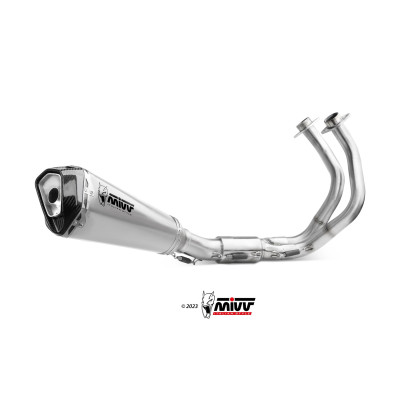 Full system Mivv Delta Race Black Euro5 bstainless steel exhaust for Kawasaki Z650 / NINJA 650 2024