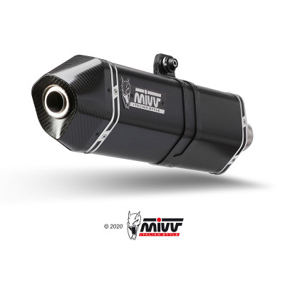 Terminale Mivv SPEED EDGE inox nero per KTM 1290 Super Adventure R / S / T 2021-2024