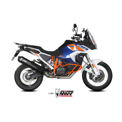 Terminale Mivv SPEED EDGE inox nero per KTM 1290 Super Adventure R / S / T 2021-2024