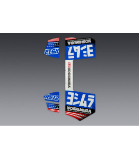 Yoshimura RS-12 OE Branded Four Piece Decal Kit Blue