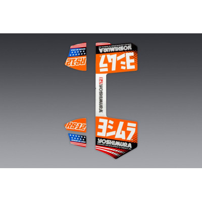 Kit di adesivi (4 PCS) con marchio OE Yoshimura RS-12 arancione