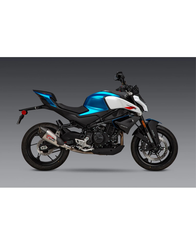 thumbnail image 2 of KOlightning Exhaust System For CF-Moto 450SS 450SR 450NK 2022-2024 – Black Muffler & Mid Pipe 2 of 4