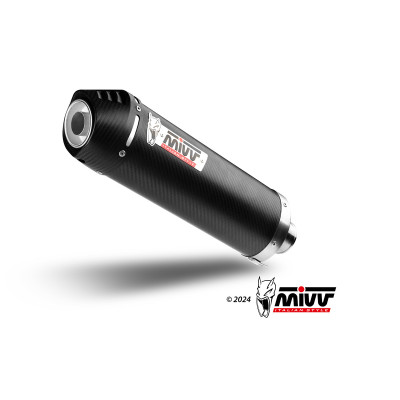 MIVV | Terminale omologato Oval in carbonio per BENELLI TRK 702 / X 2023-2025