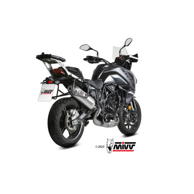MIVV | Terminale omologato Oval in acciaio per BENELLI TRK 702 / X 2023-2025