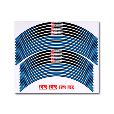 YOSHIMURA | Set adesivi per cerchi moto anteriore 21" / Posteriore 18" - 19"