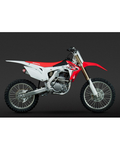 Doppio scarico completo Yoshimura RS9 acciaio/alluminio con fondello in carbonio per CRF250R