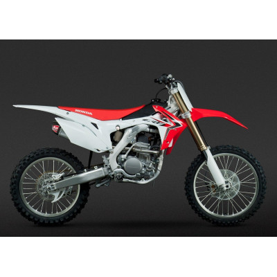 Doppio scarico completo Yoshimura RS9 acciaio/alluminio con fondello in carbonio per CRF250R