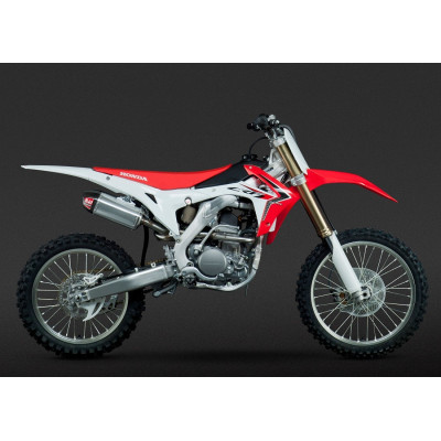 Doppio scarico completo Yoshimura RS9 acciaio/alluminio con fondello in carbonio per CRF250R