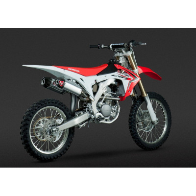 Doppio scarico completo Yoshimura RS9 acciaio/alluminio con fondello in carbonio per CRF250R