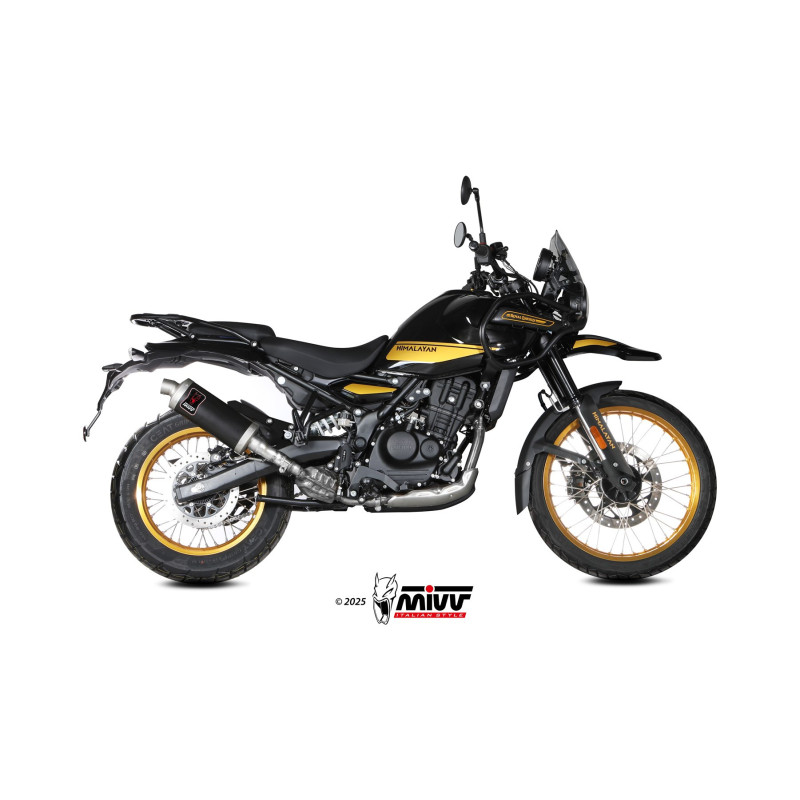 Slip-On black stainless exhaust Dakar for Royal Enfield Himalayan 450 2024 -