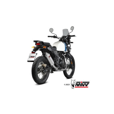 Slip-On stainless exhaust Dakar for Royal Enfield Himalayan 411 2021-2023