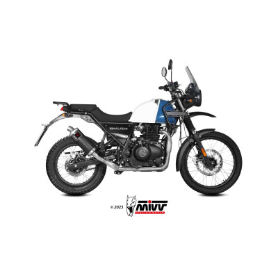 MIVV | Terminale omologato in acciaio nero Dakar per Royal Enfield Himalayan 411 2021-2023