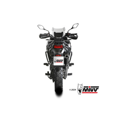MIVV | Slip-On black stainless exhaust OVAL for Voge Valico 900 DSX