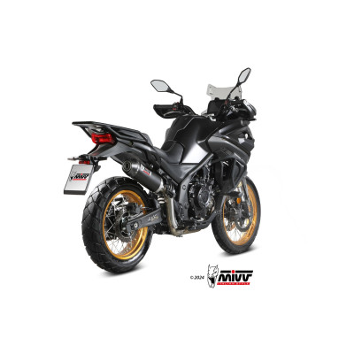 MIVV | Slip-On black stainless exhaust OVAL for Voge Valico 900 DSX