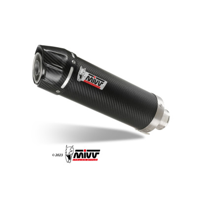 Scarico completo GP in carbonio per Voge Brivido 125 R 2023-2024