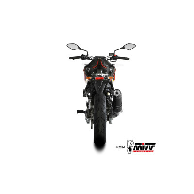 MIVV | Scarico completo GP in acciaio nero per Voge Brivido 125 R 2023-2024