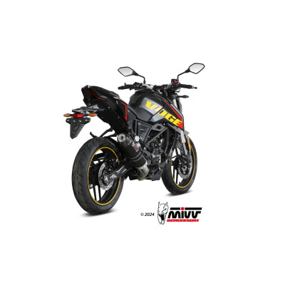 MIVV | Scarico completo GP in acciaio nero per Voge Brivido 125 R 2023-2024