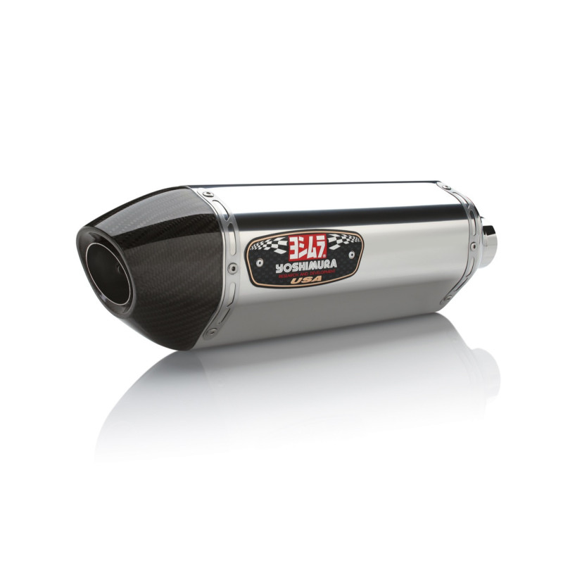 YOSHIMURA | Race R-77 Stainless Slip-On Exhaust, w/ Stainless Mufflers for Kawasaki ZX-14R 2012-2023