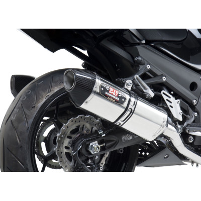 YOSHIMURA | Race R-77 Stainless Slip-On Exhaust, w/ Stainless Mufflers for Kawasaki ZX-14R 2012-2023