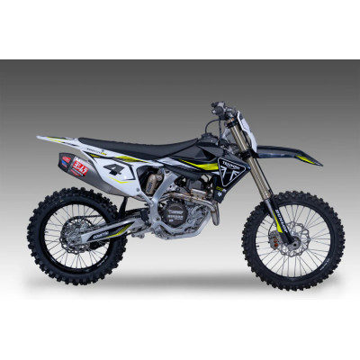 YOSHIMURA | RS-12 Stainless Full Exhaust, w/ Aluminum Muffler for Triumph TF 450