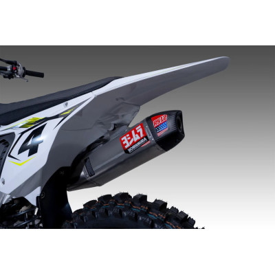 YOSHIMURA | RS-12 Stainless Full Exhaust, w/ Aluminum Muffler for Triumph TF 450