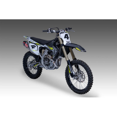 YOSHIMURA | RS-12 Stainless Full Exhaust, w/ Aluminum Muffler for Triumph TF 450