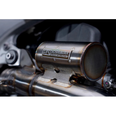 YOSHIMURA | RS-12 Stainless Full Exhaust, w/ Aluminum Muffler for Triumph TF 450