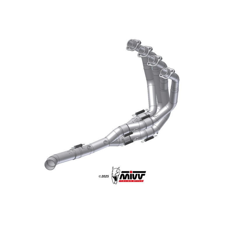 MIVV | Collettori elimina catalizzatore per Kawasaki Z 900 2025 -