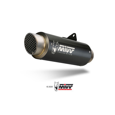 MIVV | Terminale omologato GP PRO in acciaio nero per Kawasaki Z900 2025 -