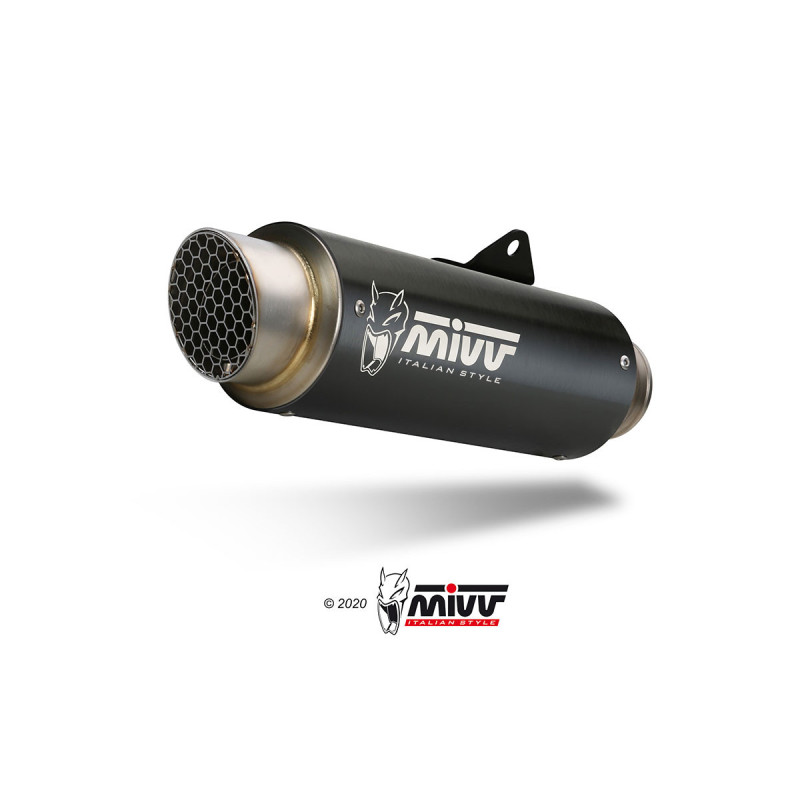 MIVV | Terminale omologato GP PRO in acciaio nero per Kawasaki Z900 2025 -