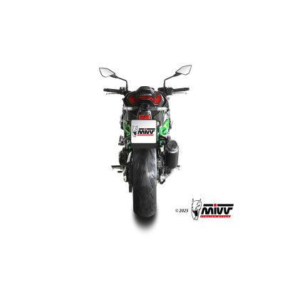 MIVV | Terminale omologato GP PRO in acciaio nero per Kawasaki Z900 2025 -