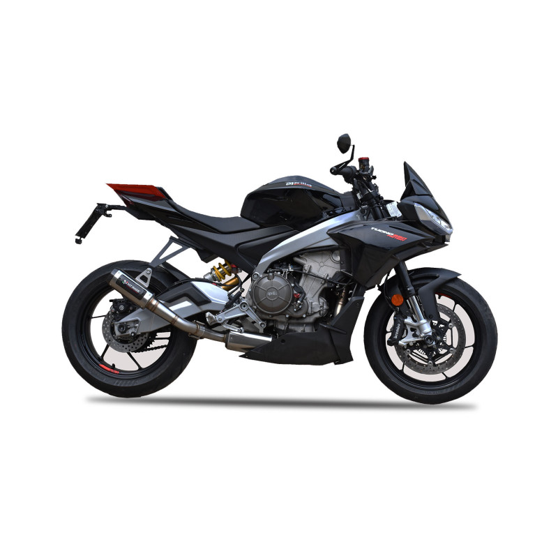 MT RACE | Scarico completo GP-2 race in acciaio satinato per Aprilia RS 660 TUONO 2020-