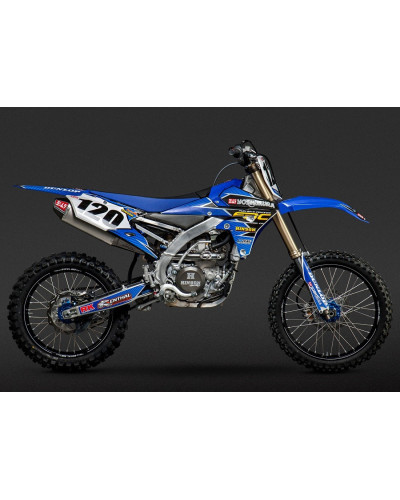 Scarico completo Yoshimura RS4 acciaio/alluminio con fondello in carbonio per YZ450F 14-16