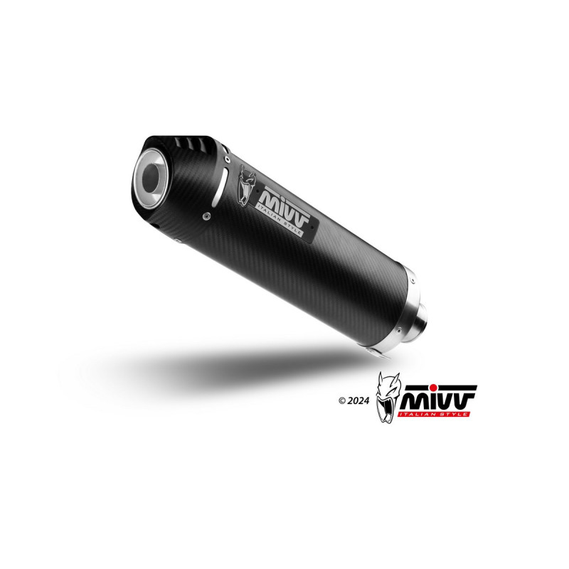 MIVV | Terminale OVAL in carbonio omologato per Benelli TRK 502 X  2018-2025