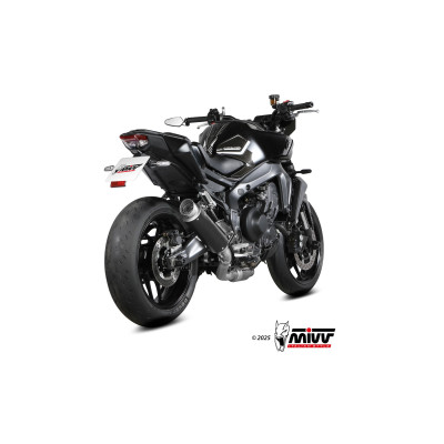 MIVV | Full exhaust system GP PRO Stainless Black for Yamaha MT-09 2024-2025 / R9 2025- (Bundle Kit)