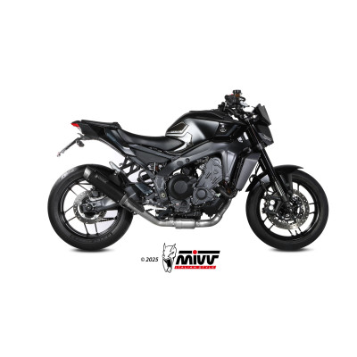 MIVV | Scarico completo GP PRO in acciaio nero per Yamaha MT-09 2024-2025 / R9 2025 - (Bundle Kit)