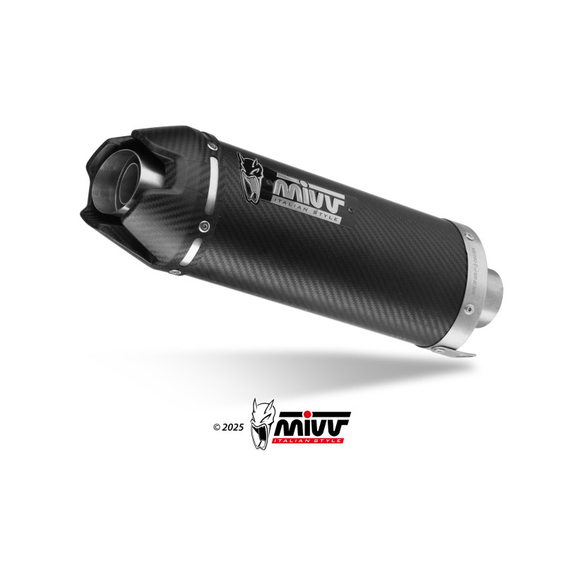 MIVV | Full exhaust system AK-1 carbon for Yamaha MT-09 2024-2025 / R9 2025- (Bundle Kit)