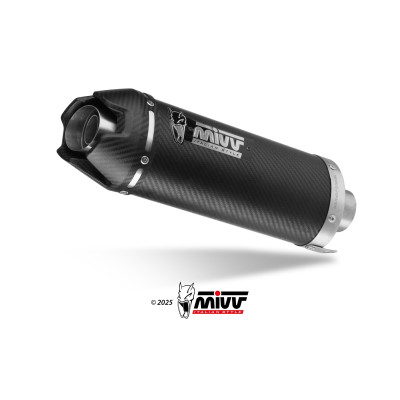 MIVV | Full exhaust system AK-1 carbon for Yamaha MT-09 2024-2025 / R9 2025- (Bundle Kit)