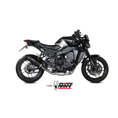 MIVV | Scarico completo AK-1 in acciaio nero per Yamaha MT-09 2024-2025 / R9 2025 - (Bundle Kit)