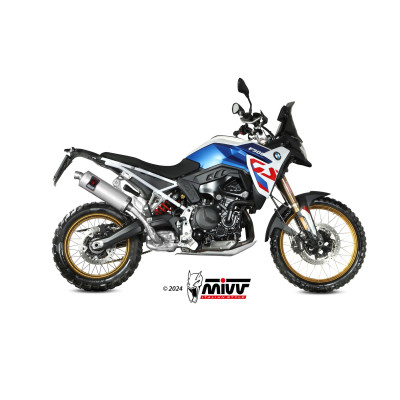 MIVV | Slip-On exhaust DAKAR Stainless for BMW F 900 GS 2024-2025