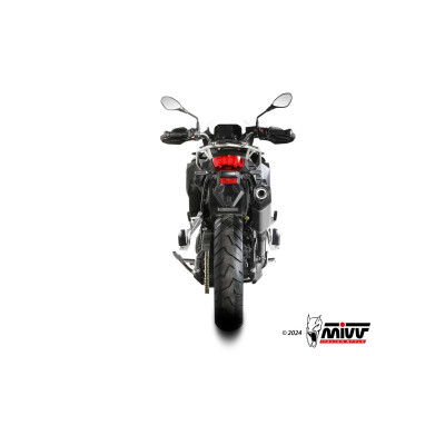 MIVV | Terminale omologato SPEED EDGE in acciaio per BMW F 800 GS 2024-2025