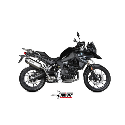 MIVV | Terminale omologato SPEED EDGE in acciaio per BMW F 800 GS 2024-2025