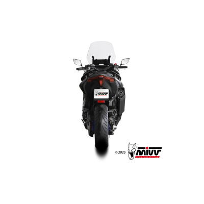 MIVV | Scarico completo SR-1 in acciaio nero per Yamaha T-MAX 560 2025 - (Bundle Kit)