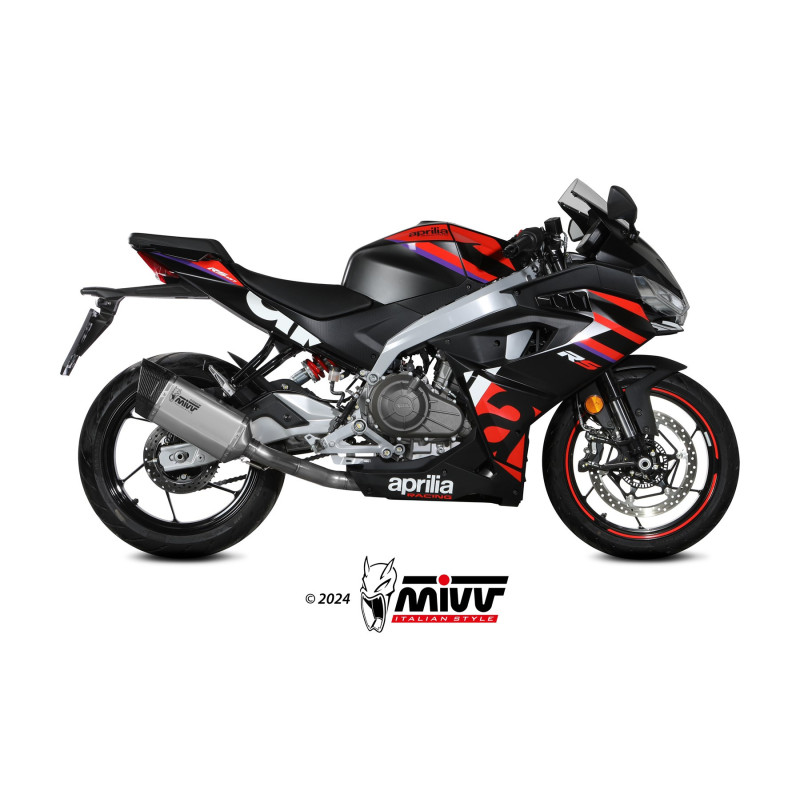 MIVV | Scarico completo SR-1 in titanio per Aprilia RS 457 2025 -  (Bundle Kit)
